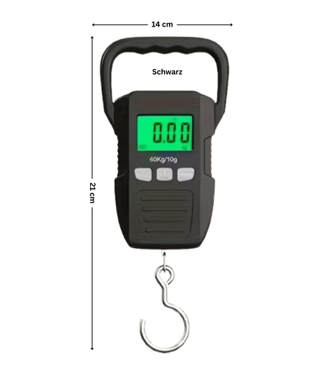 Hochleistungs-Digitalwaage mit Haken – 132 lb / 60 kg Kapazität