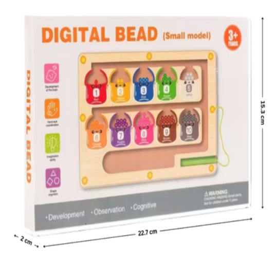 Holz-Labyrinth-Perlen-Puzzle