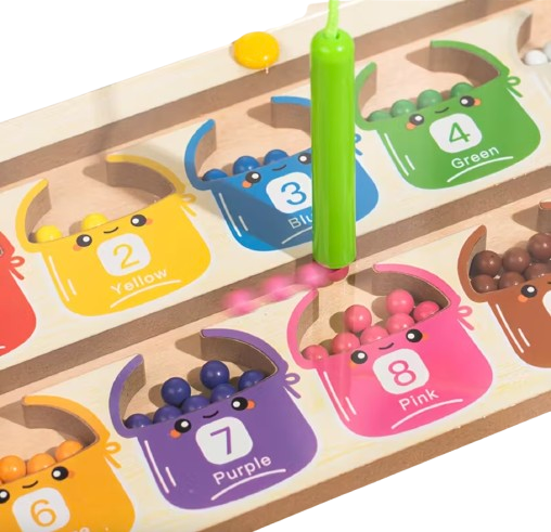 Holz-Labyrinth-Perlen-Puzzle