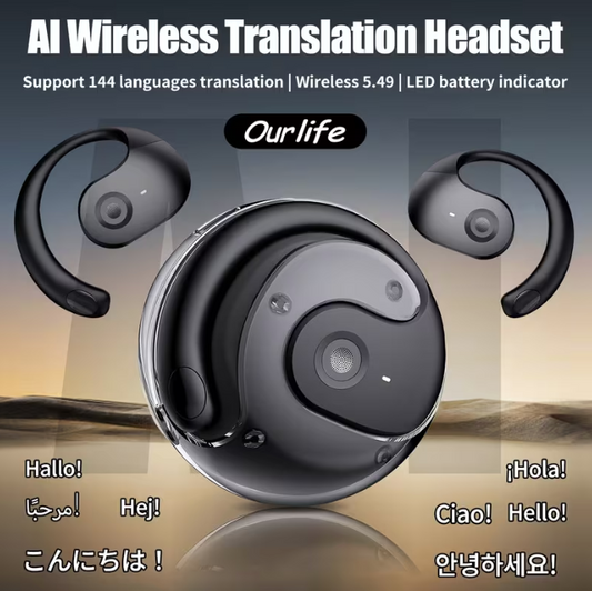 Smart-Übersetzungs-Kopfhörer mit Echtzeit-Sprachübersetzung